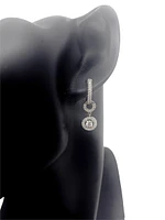 14K White Gold 0.93cttw Diamond Drop Earrings