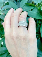 14K White Gold 4.40cttw Diamond Eternity Ring, size 6