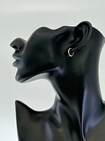 10K Gold 14mm Sleeper/Keeper/Hoop Earrings