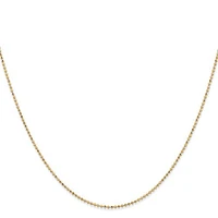 14K Gold 1.20mm Fancy Bead Chain - /