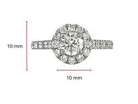 14K White Gold 1.25cttw Diamond Engagement Ring, Size 6