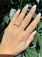 10K Yellow Gold Garnet and Diamond Ring - / 4.5