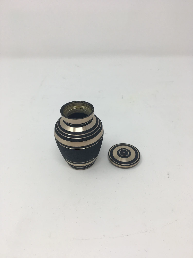 Black & Gold Keepsake Urn