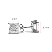 925 Silver Cubic Zirconia Stud Earrings