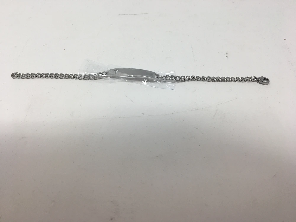 Kids Silver Cross ID Bracelet