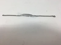 Kids Silver Cross ID Bracelet