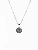 10K White Gold Diamond Pendant
