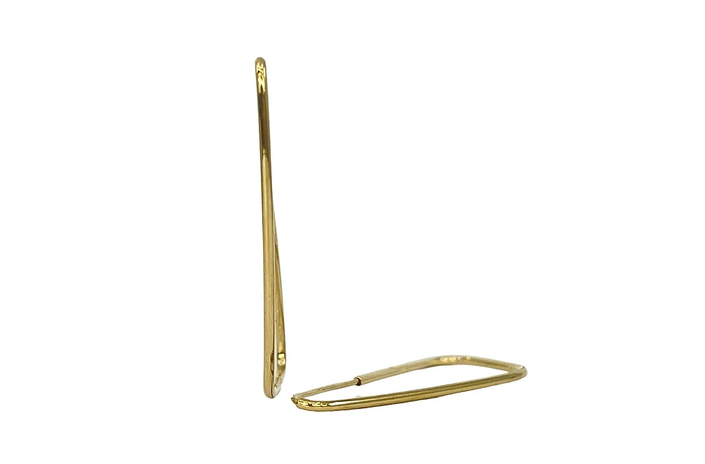 10K Yellow Gold 35mm Earrings