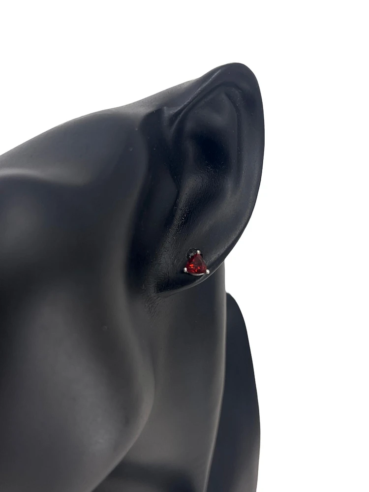 10K White Gold 0.90cttw Trillion Cut Earring