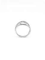 10K White Gold 0.45cttw Diamond Ring, 6.5 - /