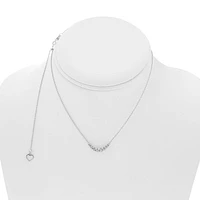 14K White Gold 0.50cttw Diamond Necklace, 18"