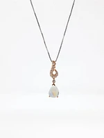 Moonstone and Diamond Pendant