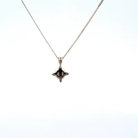 10K Yellow Gold Cultured Pearl and Diamond Pendant