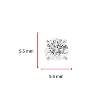 14K White Gold 1.50cttw Lab Grown Diamond Stud Earrings