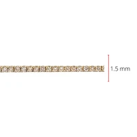 10K Yellow Gold 2.00cttw Diamond Tennis Bracelet