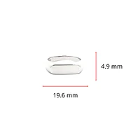 Silver 925 High Polish Plain Engravable Ring