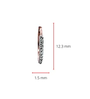 10K Rose Gold 0.05cttw Diamond Hoop / Huggie Earrings
