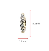 10K Yellow Gold 0.08cttw Diamond Hoop / Huggie Earrings