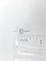 Diamond and Moissanite Engagement Ring