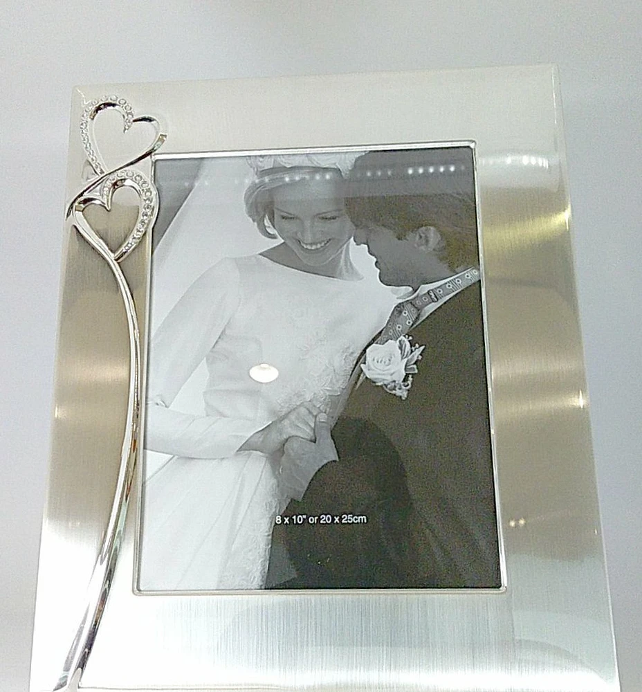 8X11 Frame with Double Heart Design WJ3368