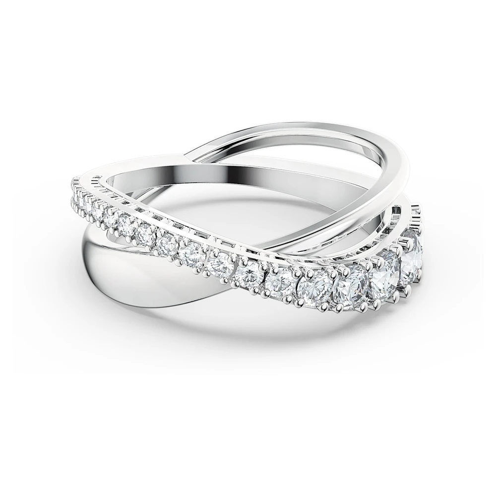 Swarovski Hyperbola ring, Round cut, White