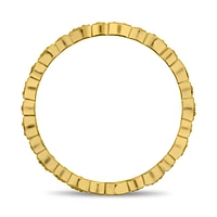 14K White, Yellow or Rose Gold 0.07cttw Diamond Marquise & Dot Eternity Band - 14K White Gold