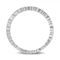 14K White Gold Marquise & Dot Natural Fancy Yellow Diamond Band