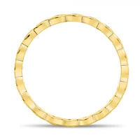 14K White, Yellow or Rose Gold 0.06cttw Diamond Milgrain Eternity Band - 14K White Gold