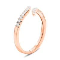 14K White, Yellow or Rose Gold 0.31cttw Diamond Wrap Ring - 14K White Gold