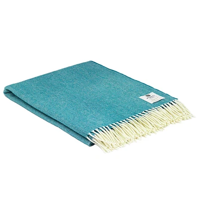Merino Wool Throw - Larkspur