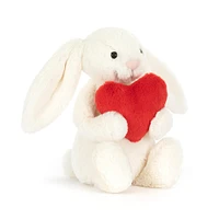 Bashful Red Love Heart Bunny