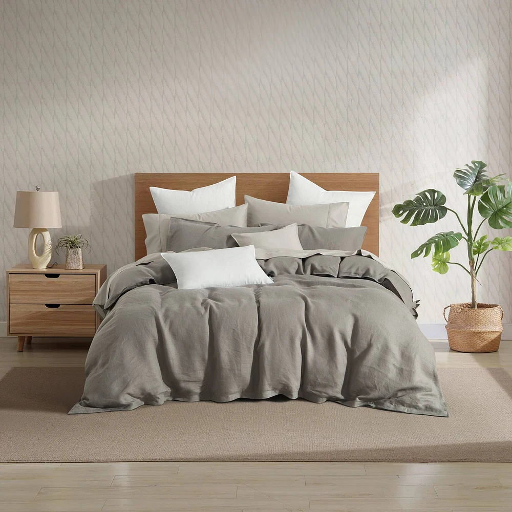 Fossil French Linen Duvet Cover Set