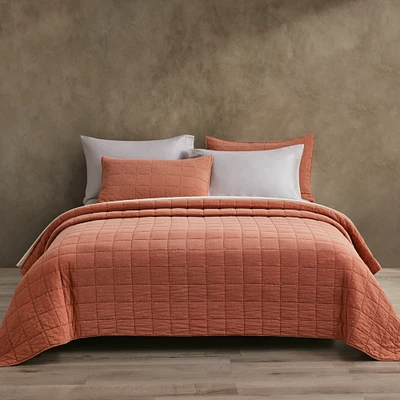 Squares Coverlet Set Cedar