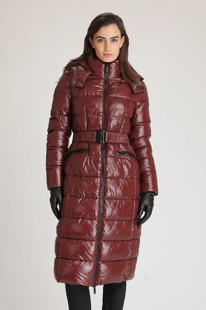 KATYA Belted Puffer Coat