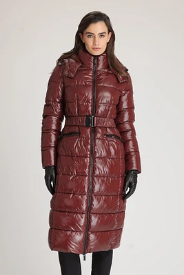 KATYA Belted Puffer Coat
