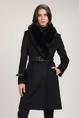 EASHNA Women Wool Coat