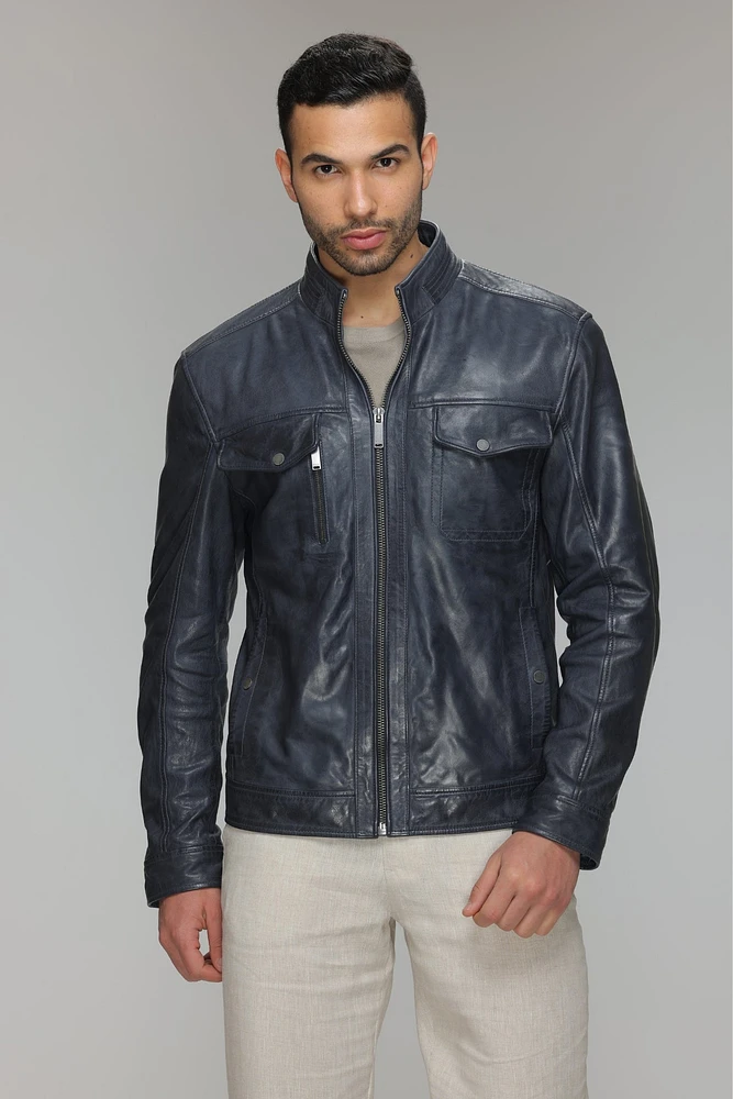 BRENNOX Real Leather Jacket