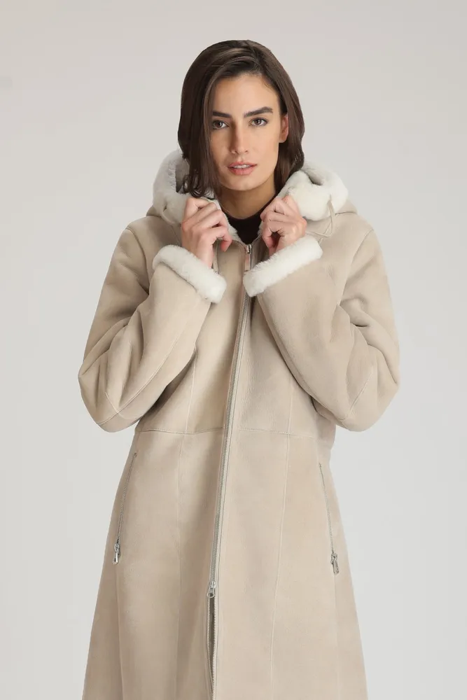 HINISHA Shearling Coat