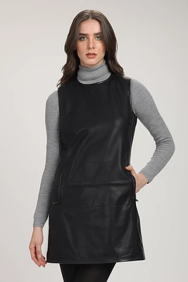 YORIE Leather Sweater
