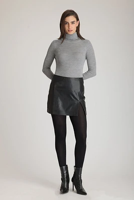 LENNI Women Leather Mini Skirt