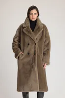 CHRISTY Long Fur Coat