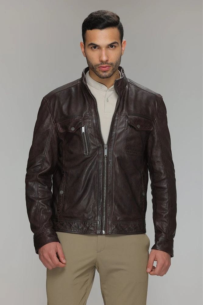 BRENNOX Real Leather Jacket