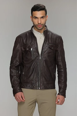 BRENNOX Real Leather Jacket