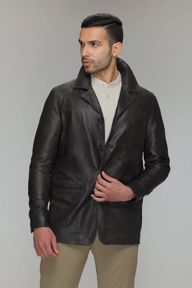 JOEN Real Leather Blazer
