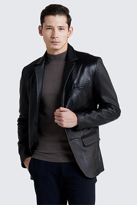 BERNARD Genuine Lamb Leather Blazer