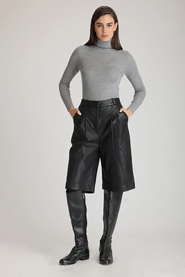 MARINA Women Leather Shorts