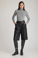 MARINA Women Leather Shorts