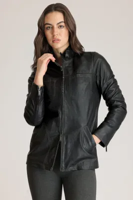 ELLARIA Womens's Leather Jacket