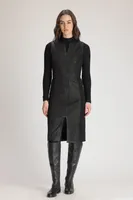 ANUSHA Women Leather Dress