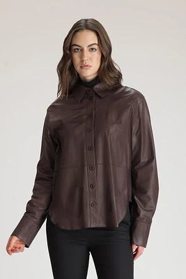 JAYN Women Leather Shirt
